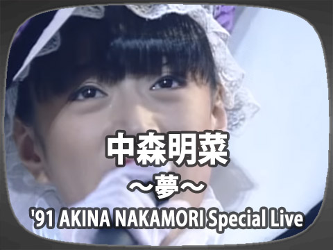 中森明菜「～夢～'91 AKINA NAKAMORI Special Live」